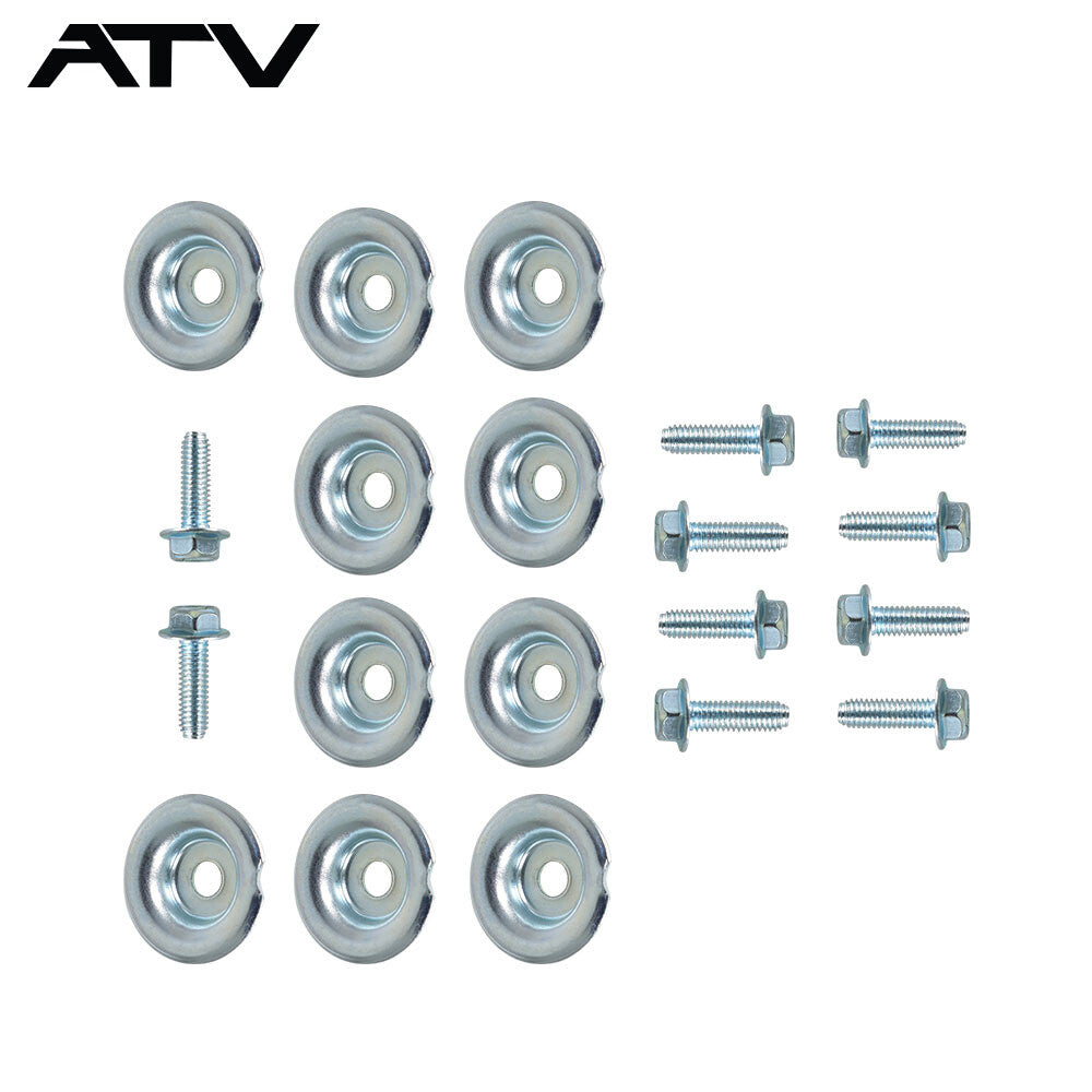 For All Polaris General Ranger RS1 RZR 20 Pcs UTV Skid Plate Washer Bolt
