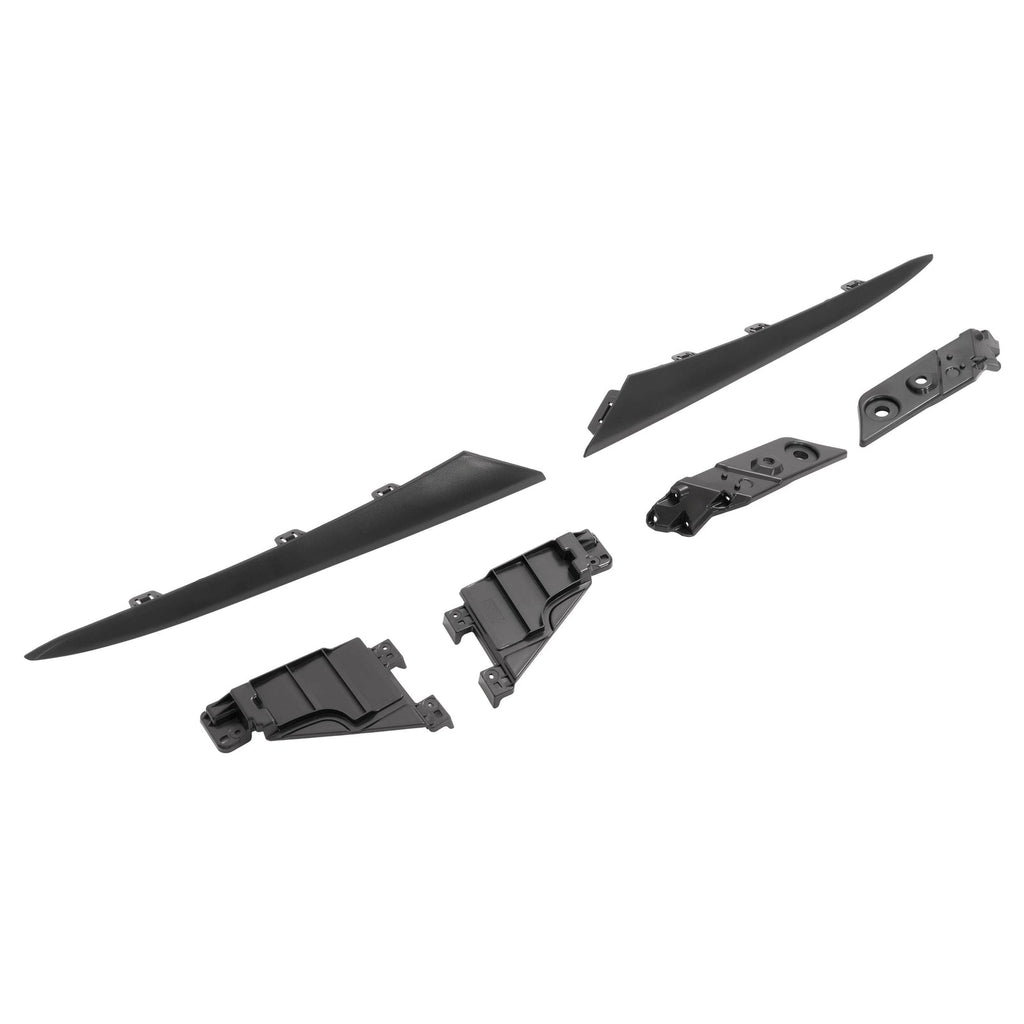 For Honda Civic 2022-2024 Front Bumper Upper & Lower Grille W/Eyelid Molding Set