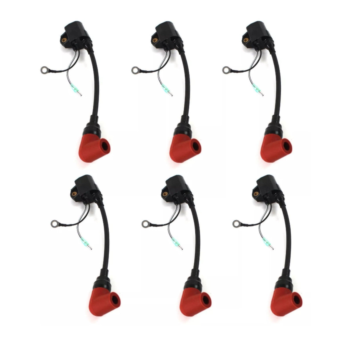 6Pcs Fits YAMAHA MARINE IGNITION COIL ASSEMBLY 6R3-85570-00-00 18-5128