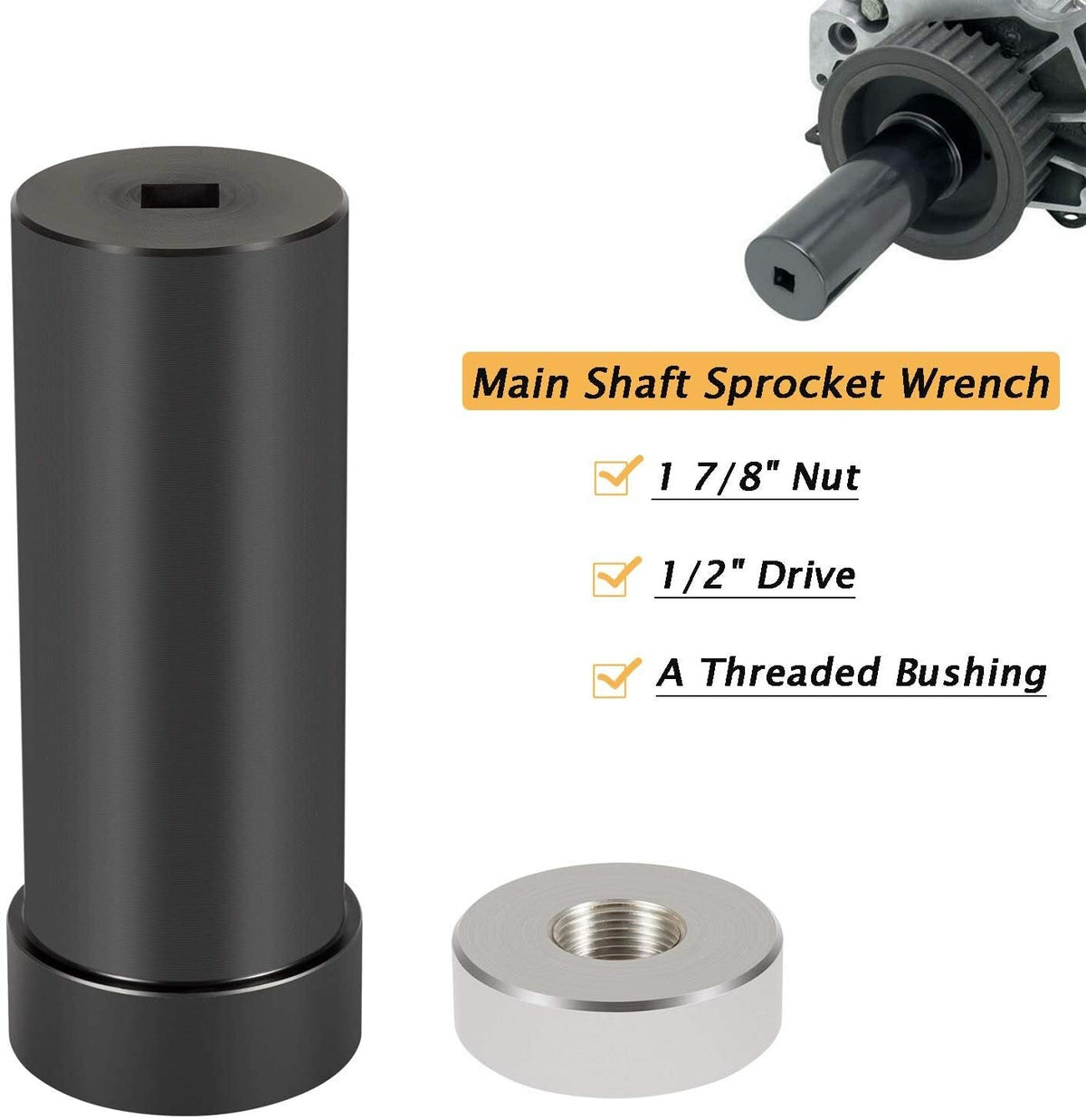 Mainshaft Sprocket Wrench for 1936-2006 Harley-Davidson Big Twins & Twin Cam