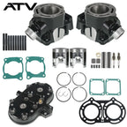Cylinder Head Piston Gasket Top End Kit For 1987 88-2005 06 Yamaha Banshee 350