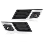 Front Driving Fog Lights w/ Bezels Trim Left Right For Chevrolet Traverse 13-17