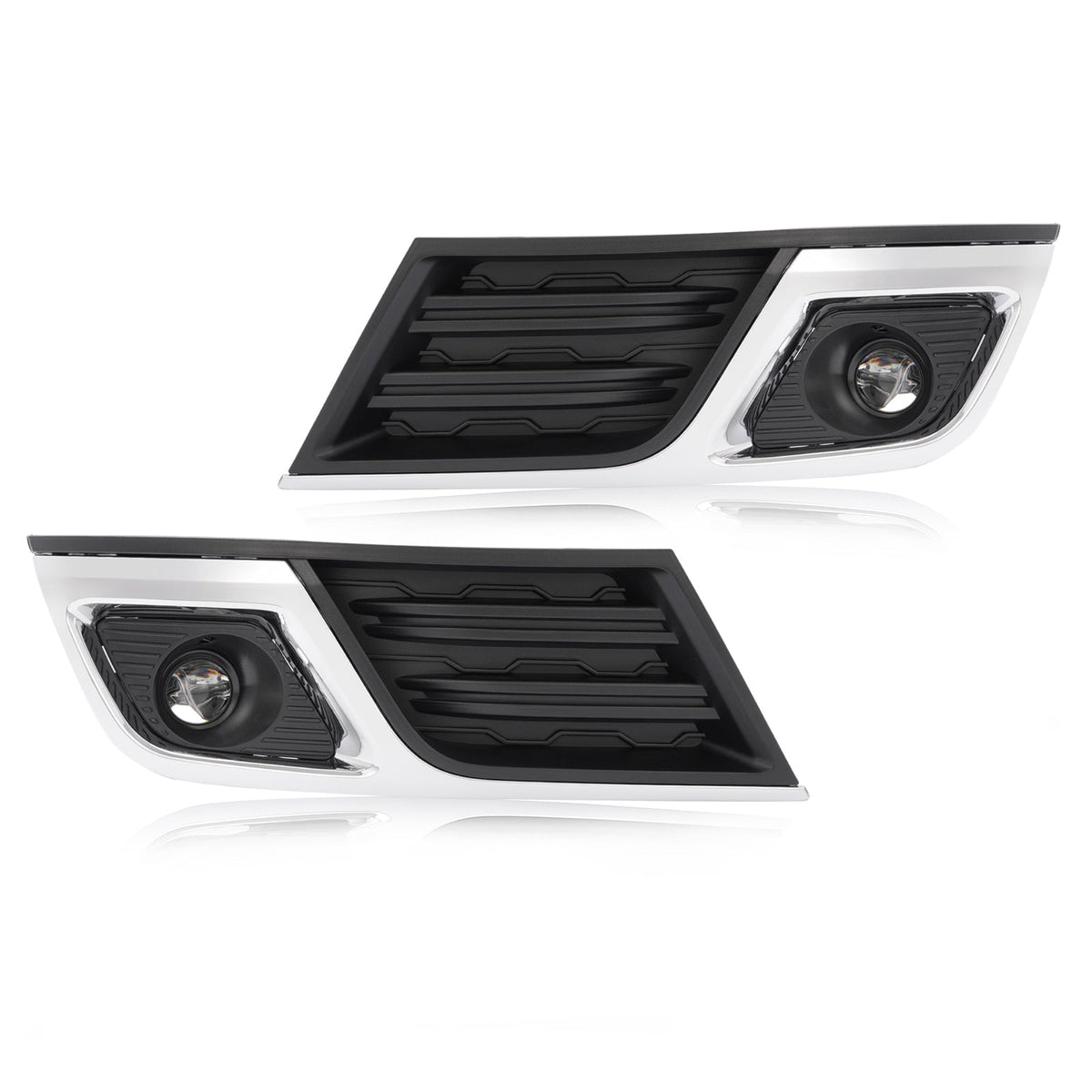 Front Driving Fog Lights w/ Bezels Trim Left Right For Chevrolet Traverse 13-17