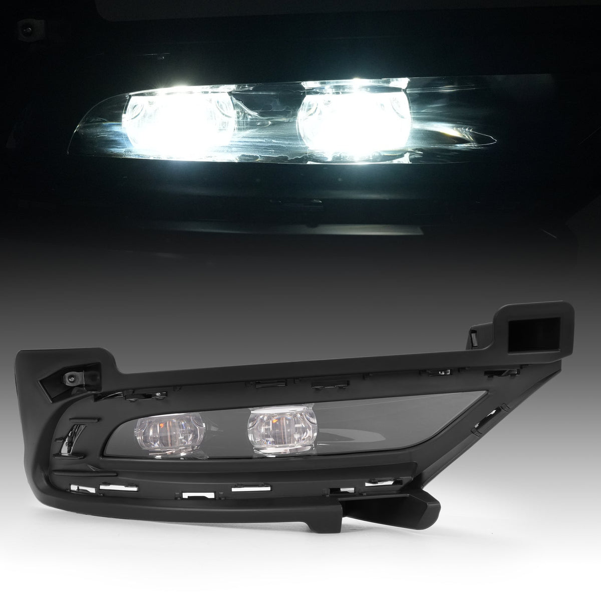 LED Bumper Fog Light w/bezel Clear Len Right For Chrysler 300 15-24 #CH2593154
