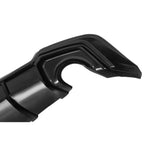 For 22-26 Honda Civic Sedan Black Rear Bumper Diffuser + Corner Spat w/LED Light