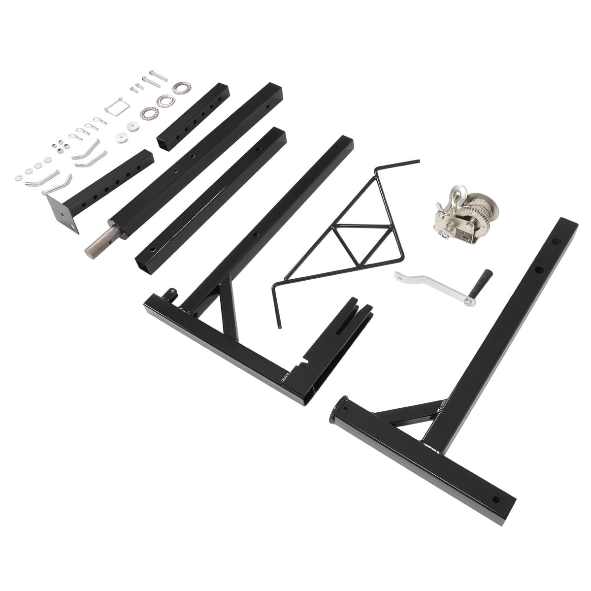 600lb Truck Hitch Game Hunting Deer Hoist w/ Winch-360 Swivel 2" Hitch Receiver