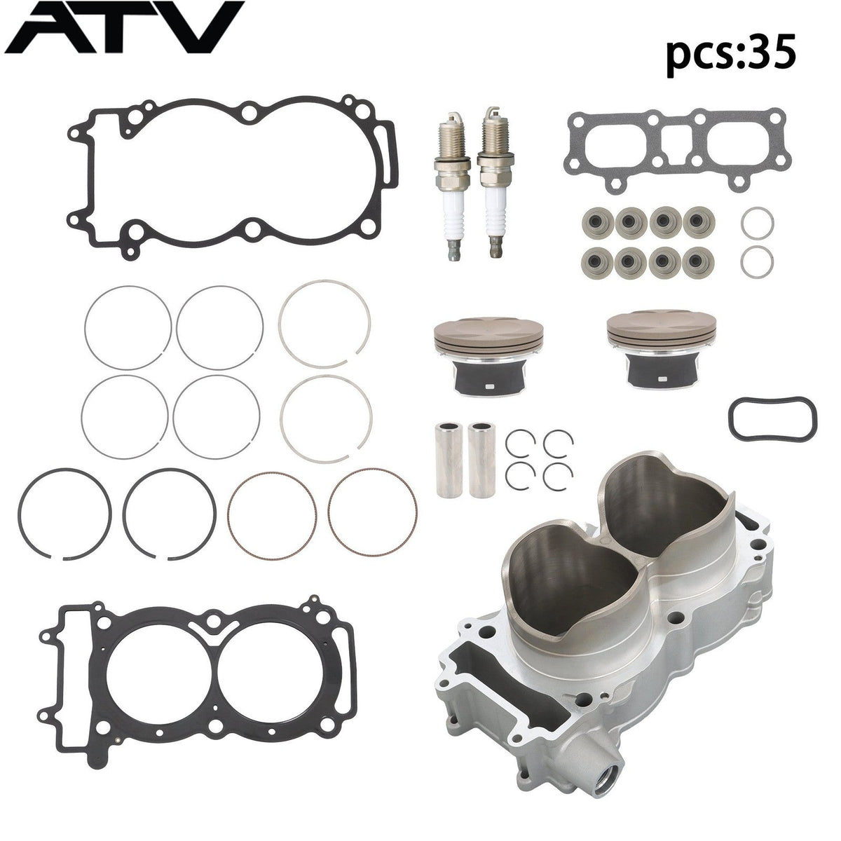 For Polaris RZR General 1000 XP 4 3023156 Engine Cylinder Piston Gasket Kit 93mm