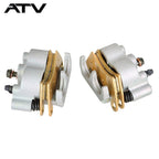 Front Left & Right Brake Calipers w/Pads For Polaris 1911283 1911284 1912255
