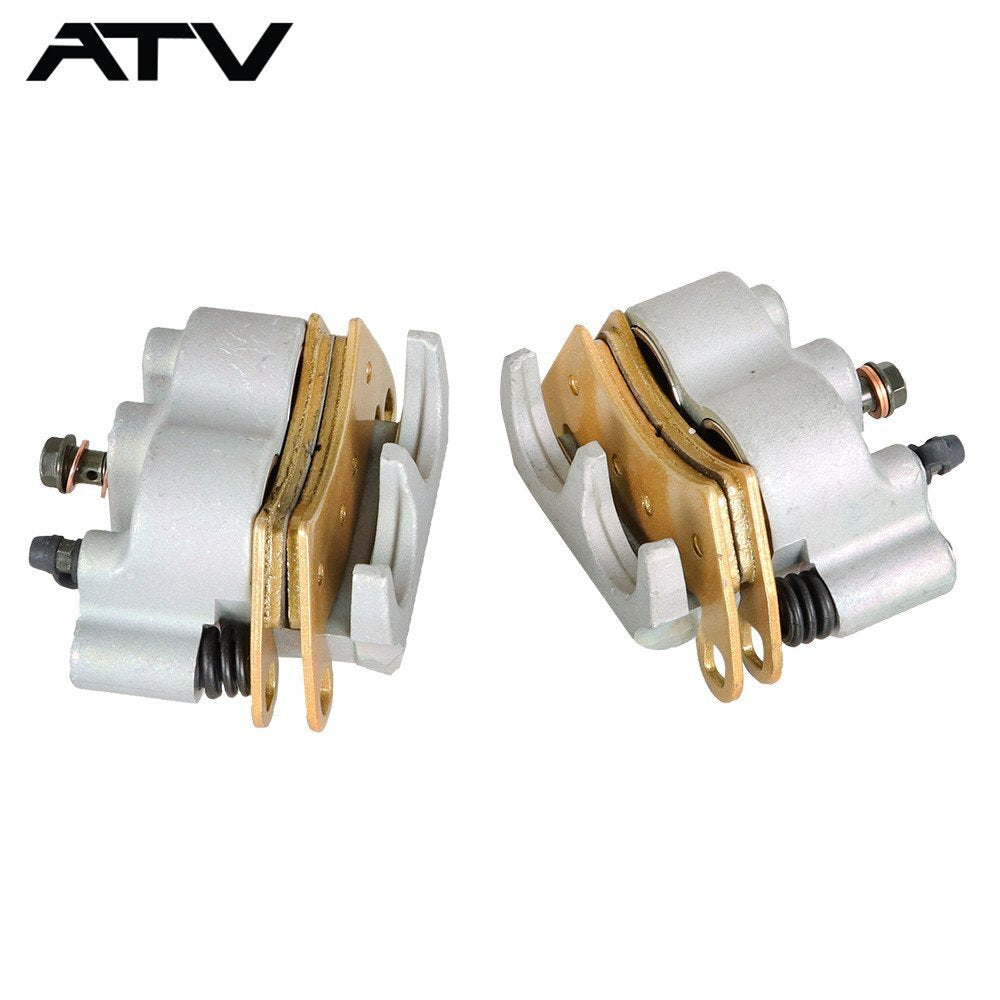 Front Left & Right Brake Calipers w/Pads For Polaris 1911283 1911284 1912255