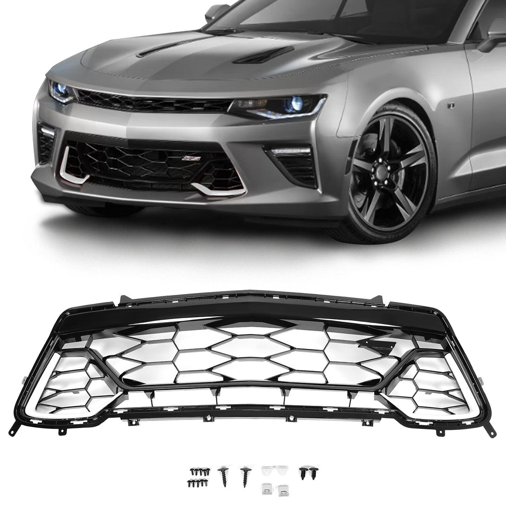 Front Bumper Lower Grille Mesh Grill For 2016-2018 Chevrolet Camaro SS #84040593