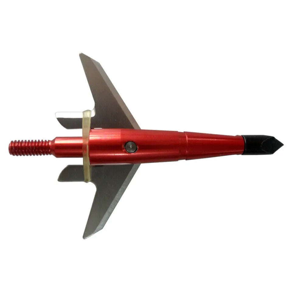12Pcs Red Broadheads 100 Grain 1.75" Cut Compound Bow Crossbow Tips