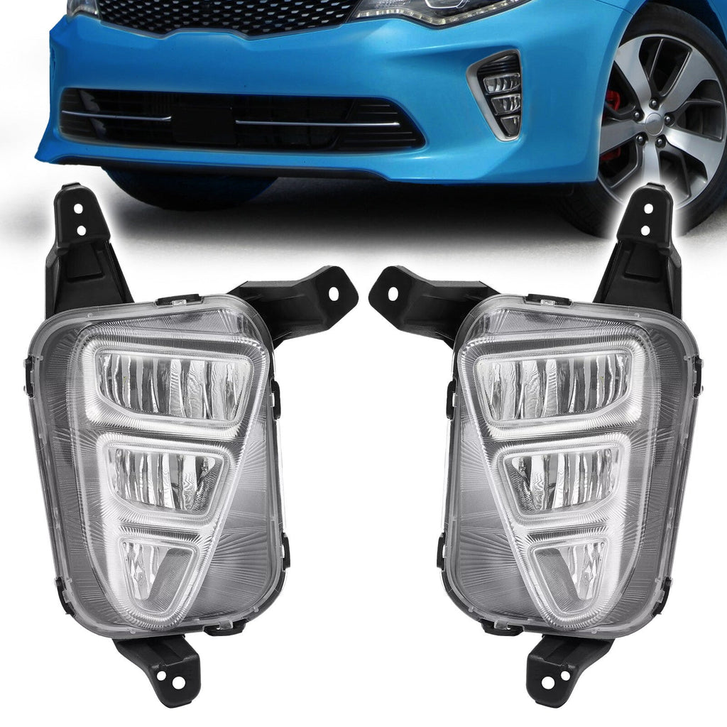 Left&Right Side Front LED Fog Lights For Kia Optima 2016 2017 2018 #92202D5000