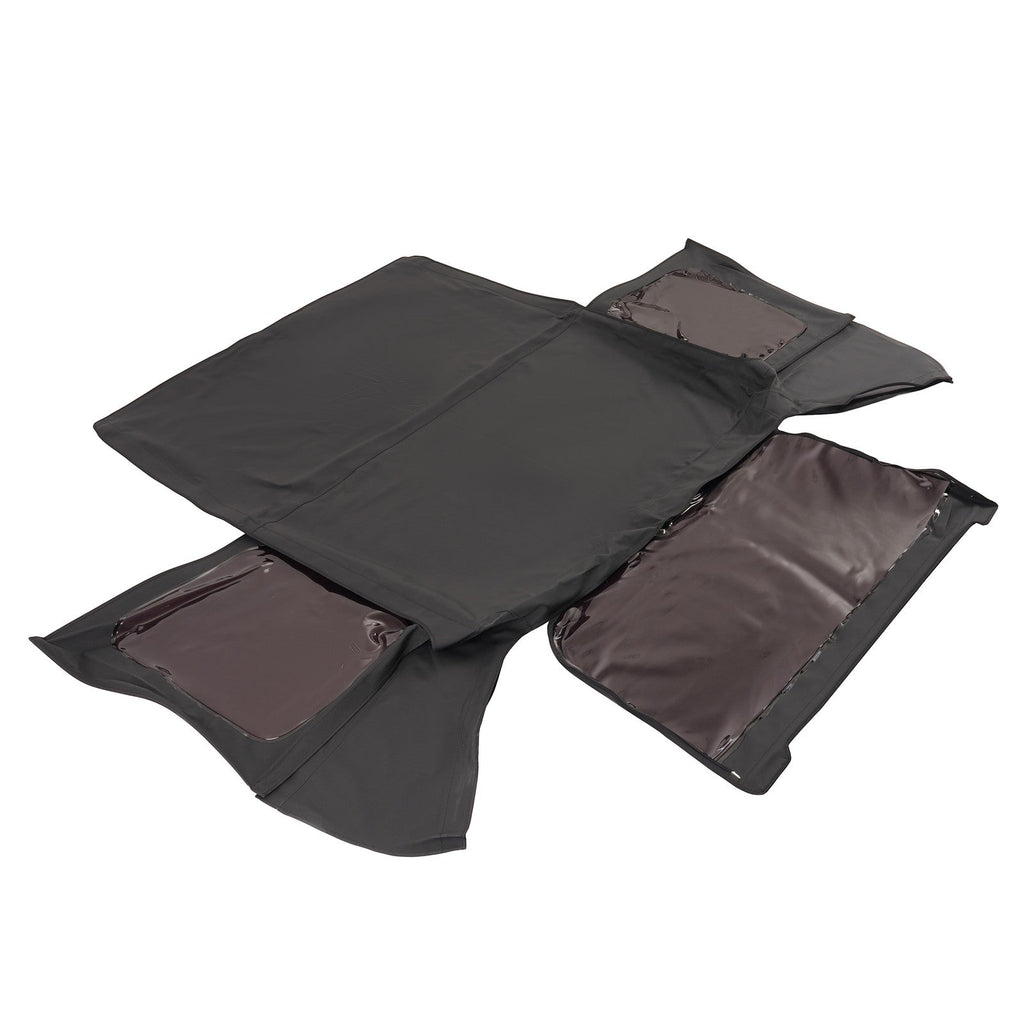 Fits 87-95 Jeep Wrangler YJ Soft Top Kit Front Upper Half Doors w/Tinted Windows