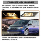 Fits 2011-2013 Honda Odyssey Smoke Bumper Lamps Driving Fog Lights+Switch Pair