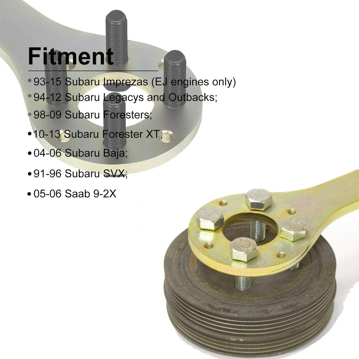 499977000 Crank Pulley Tool V2 Wrench Holder Timing Belt Ring Pin Kit For Subaru