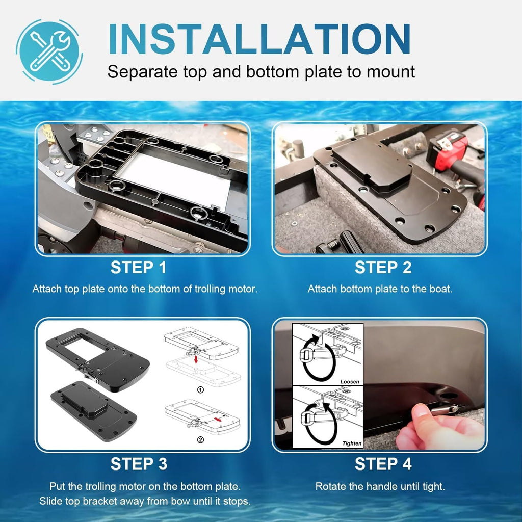8M0092064 Xi Series Quick-Release Mounting Bracket for MotorGuide Xi3 Xi5 Motors