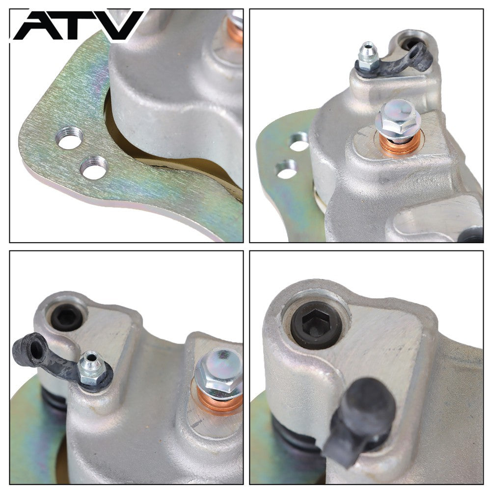 Rear Left Right Brake Calipers & Pads For Polaris Ranger Crew 800 900 1000 XP