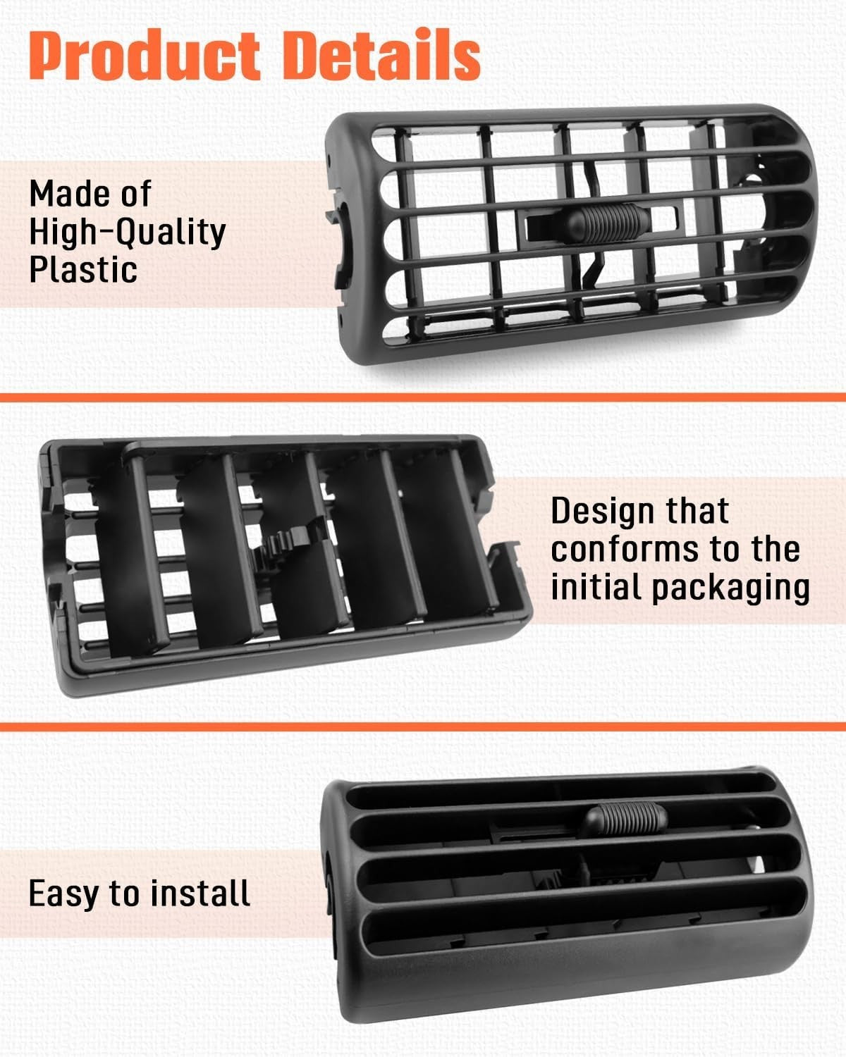 1x Center Dash Air Vent Louver Outlet For Jeep Cherokee XJ 1997-2001 Wrangler TJ