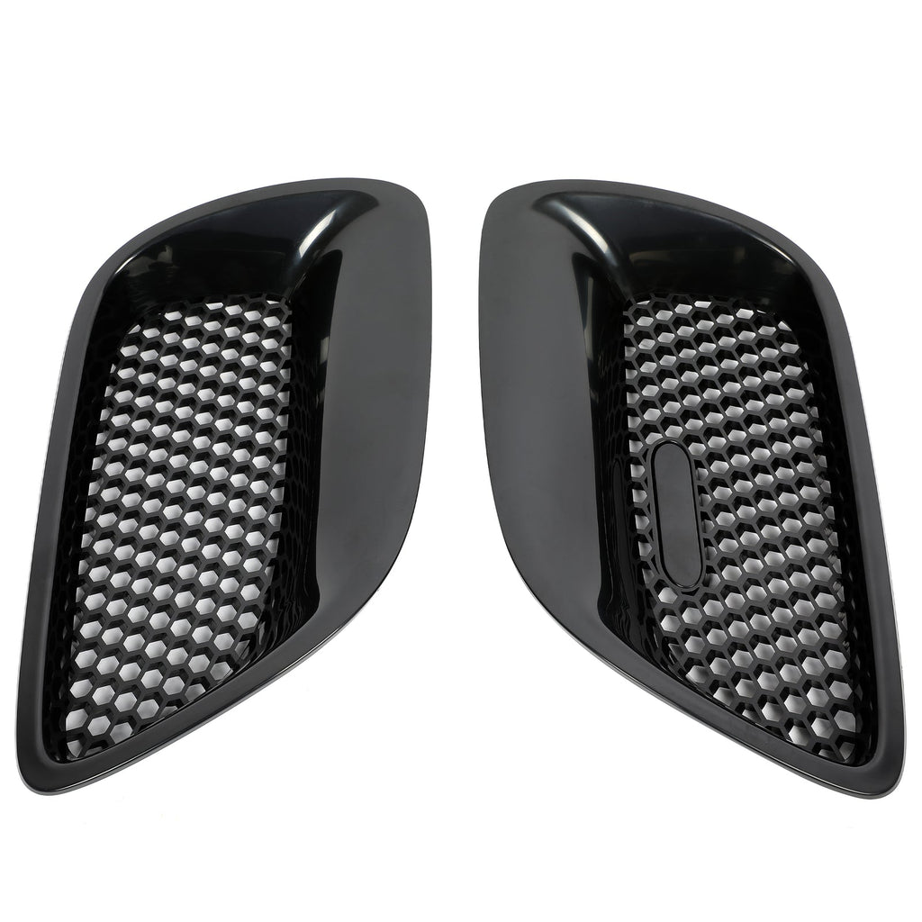 Left&Right Front Upper Kidney Grille Insert Black ABS For Pontiac GTO 2004-2006