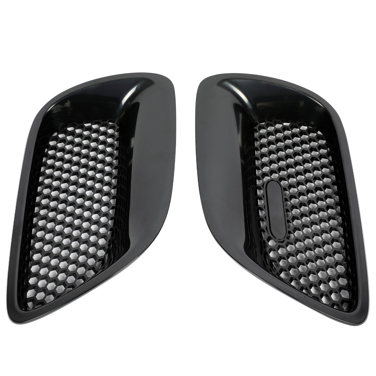 Left&Right Front Upper Kidney Grille Insert Black ABS For Pontiac GTO 2004-2006
