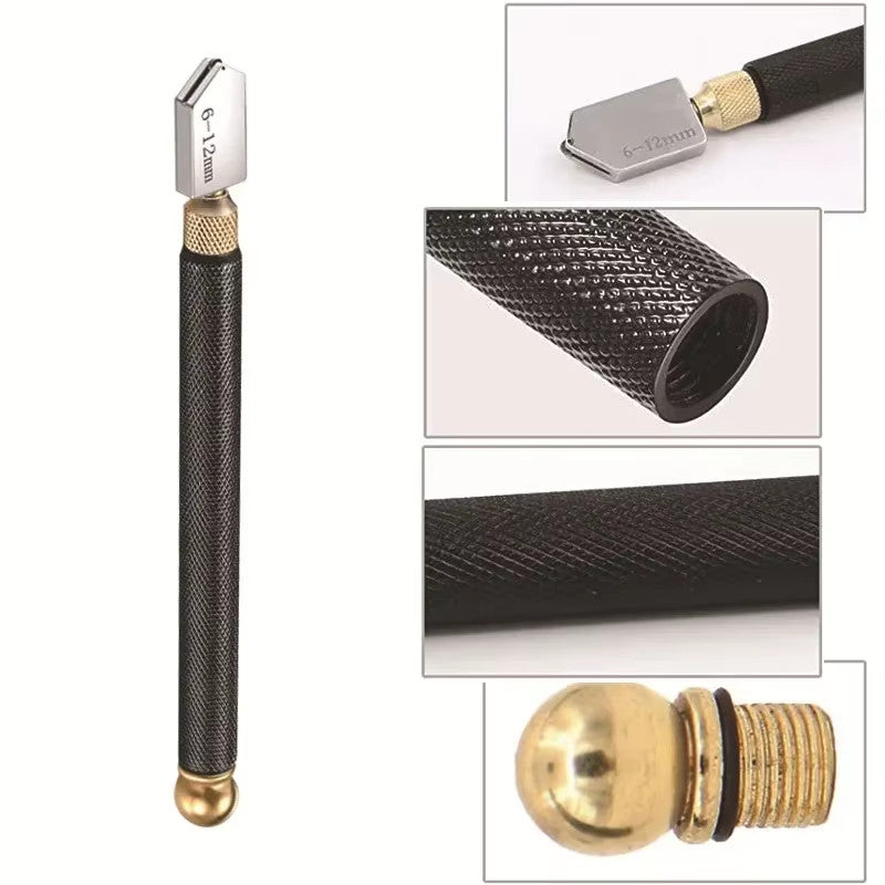 Glass Cutter Tool 2-20mm Mosaic Tile Mirror Cutter with Oil Feed & Carbide Tips