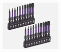 20PCS Allen Hex Bit Set 1/4 Hex Magnetic S2 Steel 2 Long Metric & SAE DIY Tool
