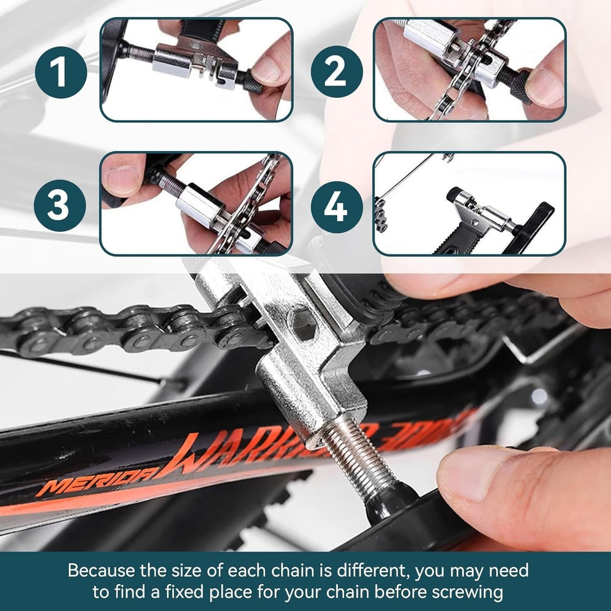 Bike Chain Cutter Splitter Breaker Bicycle Repair Rivet Link Pin Remover Tool US