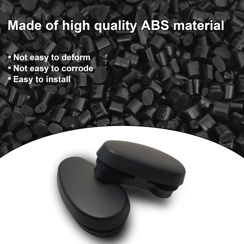 2x End Caps Bar Side Step Black For 2009-2017 Dodge Ram 1500-3500 New 68044463AB