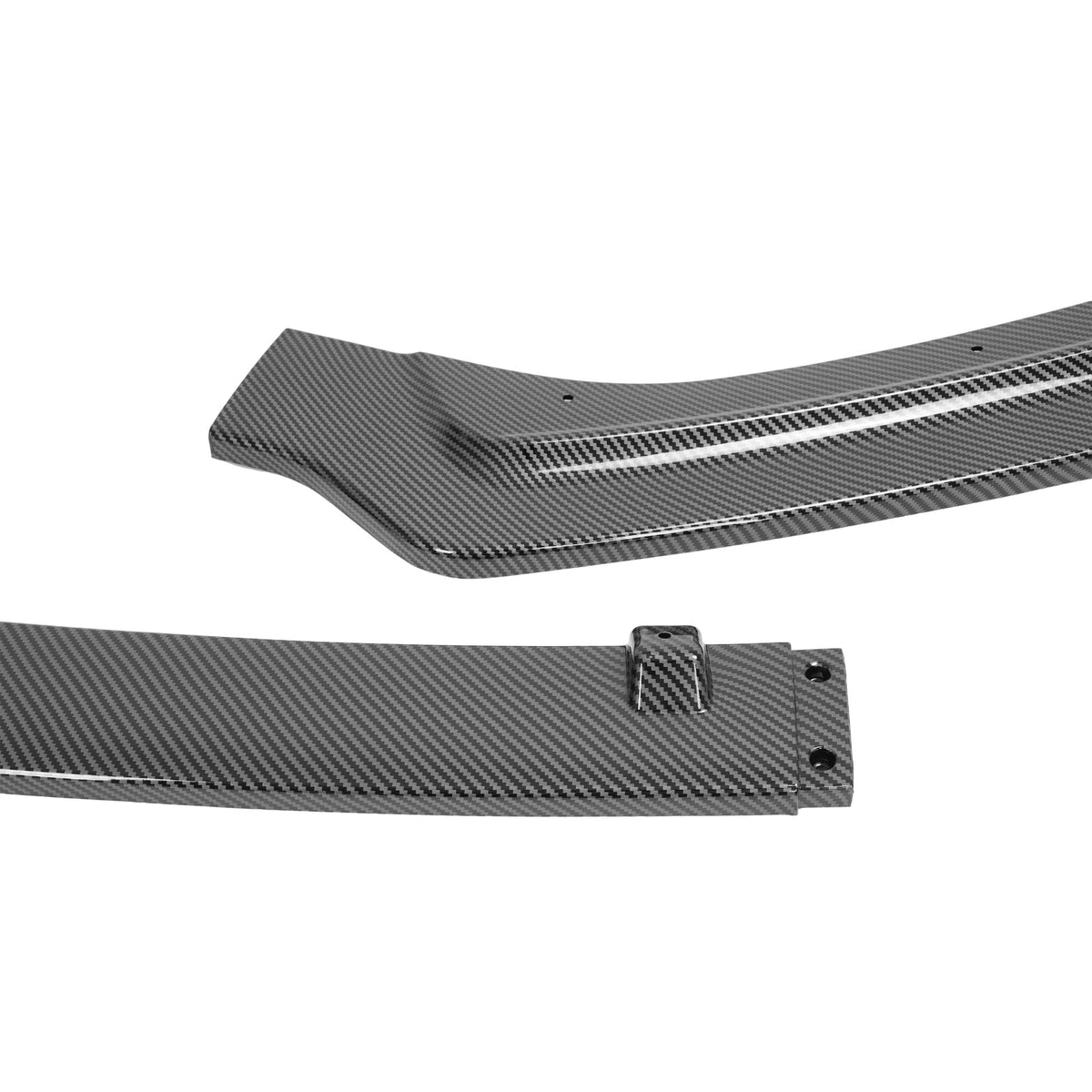 Carbon Fiber Color Front Bumper Lip Splitter For 2018-24 Infiniti Q50 Luxe Base