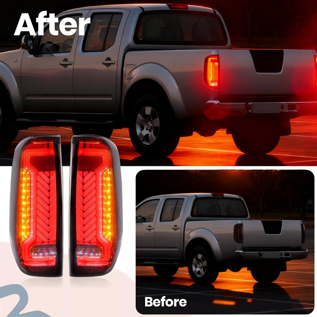 DOT Pair LED Sequential Tail Lights Lamp For Nissan Frontier D40 2005-2021 LH&RH