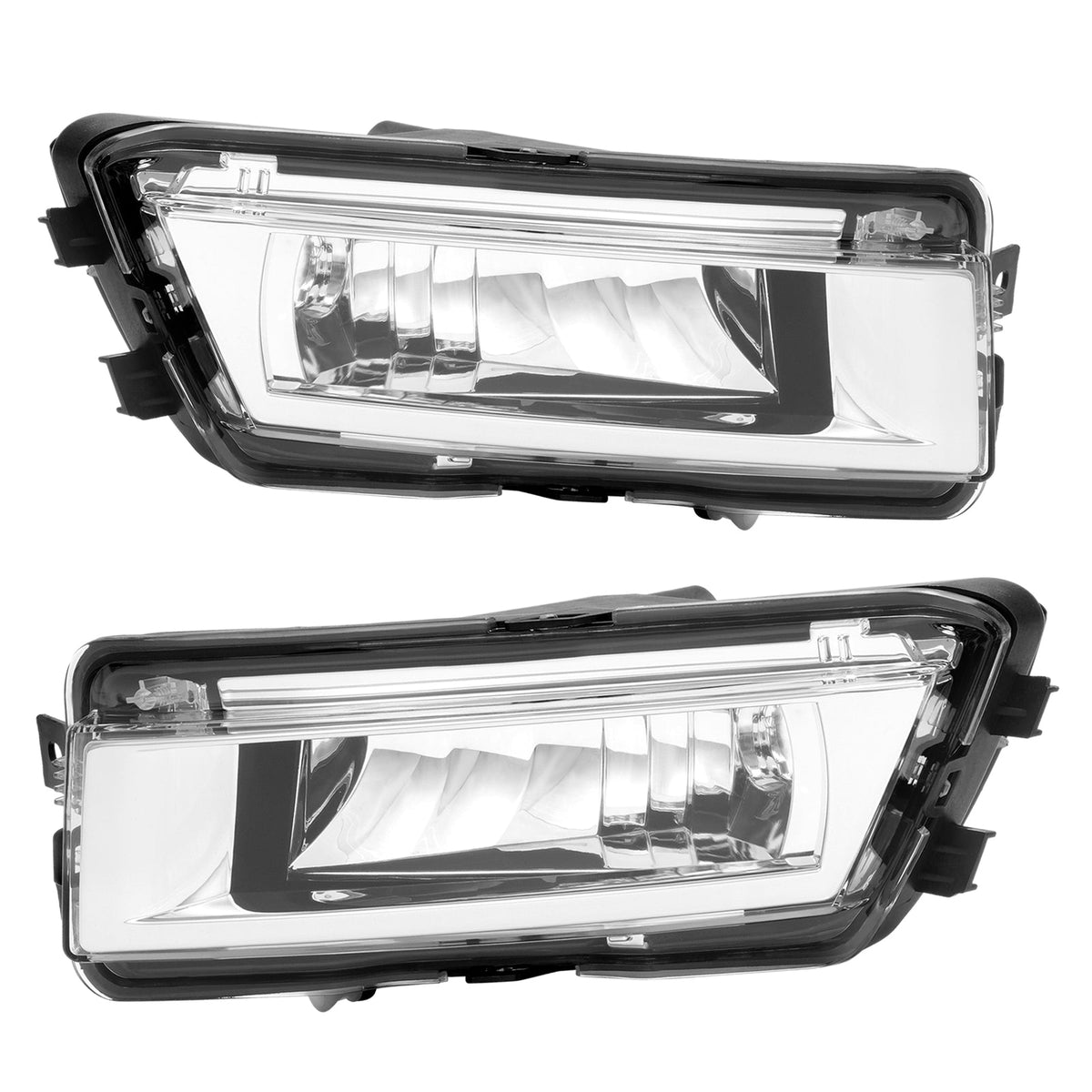 Pair Bumper Fog Lights For Volkswagen Passat 2012-2015 Driver & Passenger Side
