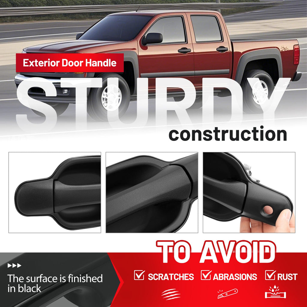 Fits Chevy Colorado/GMC Canyon 04-2012 Front Left+Right Exterior Door Handle Set