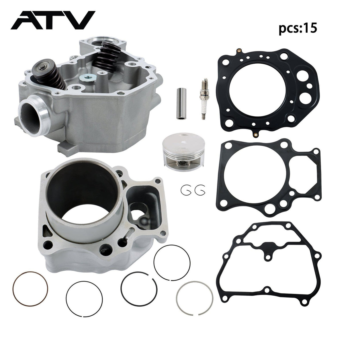 For Honda TRX420 09-24 12200-HP7-A01 Rebuild Kit Gaskets  Cylinder Head Assembly
