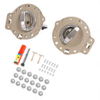 For Jeep Commander 2006-2010 Silvery & Tan Inside Inner Door Handle Chrome