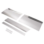 For Kenworth T680 Silvery Front Upper& Lower Kick Plate Pair 304 Stainless Steel
