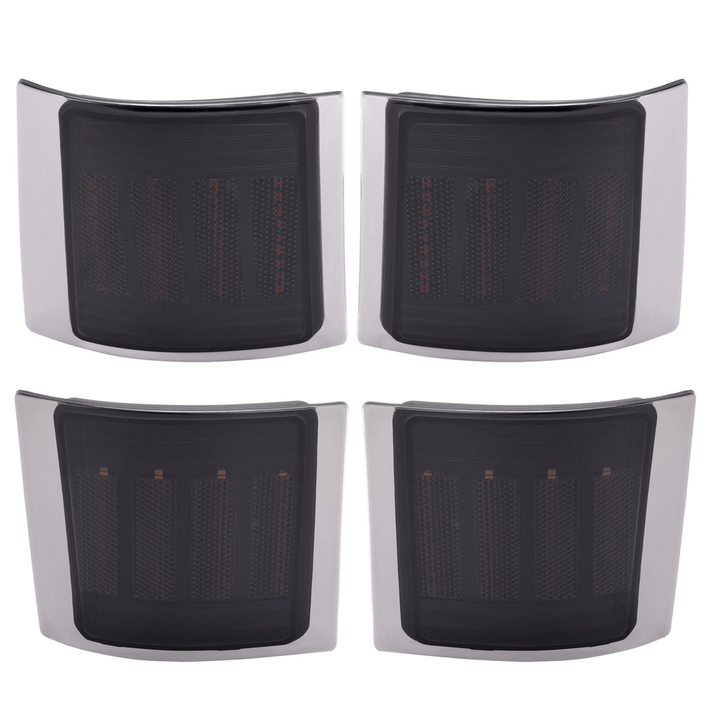 For Chevy C/K 1500 2500 94-99 Smoke Sequential LED Corner Side Marker Lights 4PC