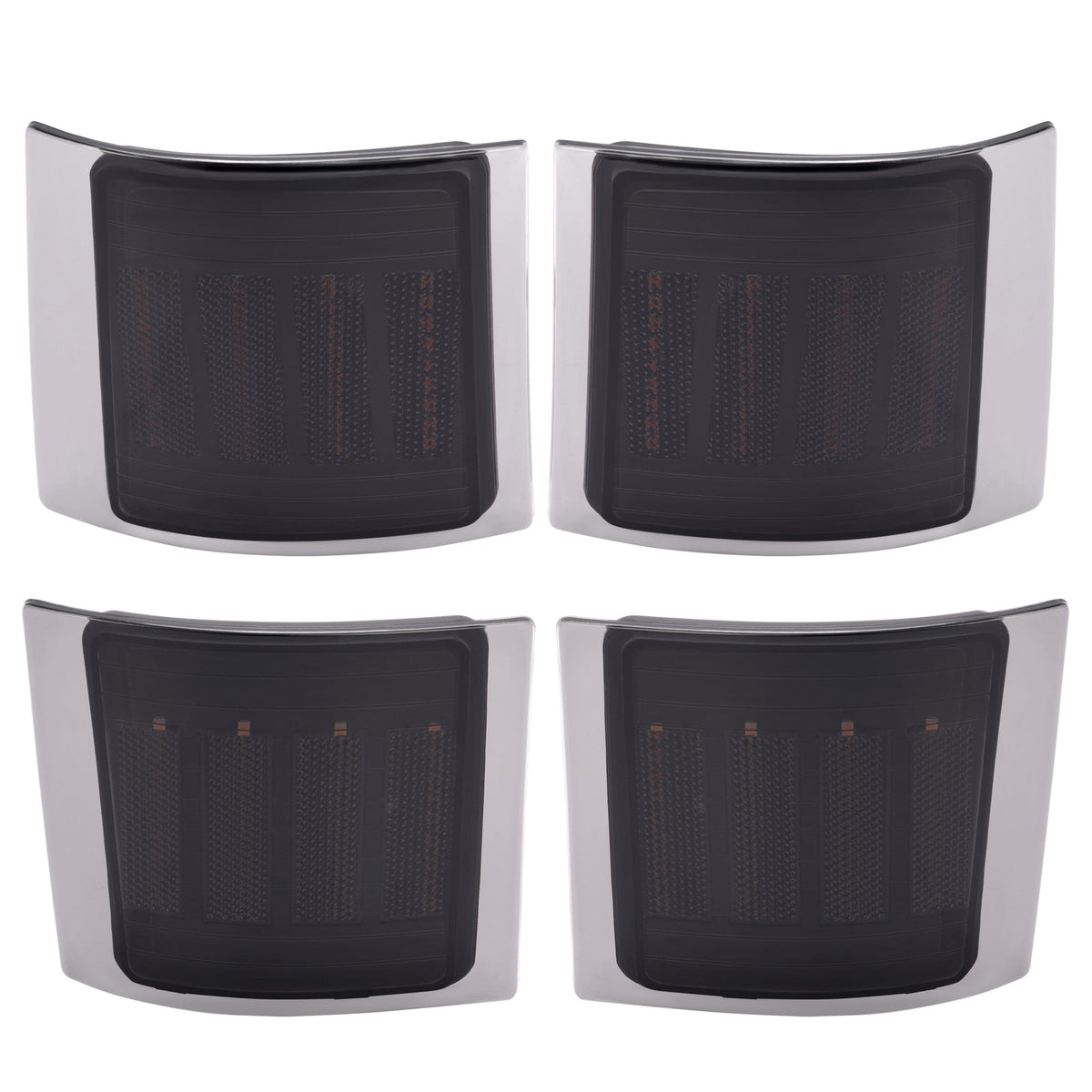 For Chevy C/K 1500 2500 94-99 Smoke Sequential LED Corner Side Marker Lights 4PC