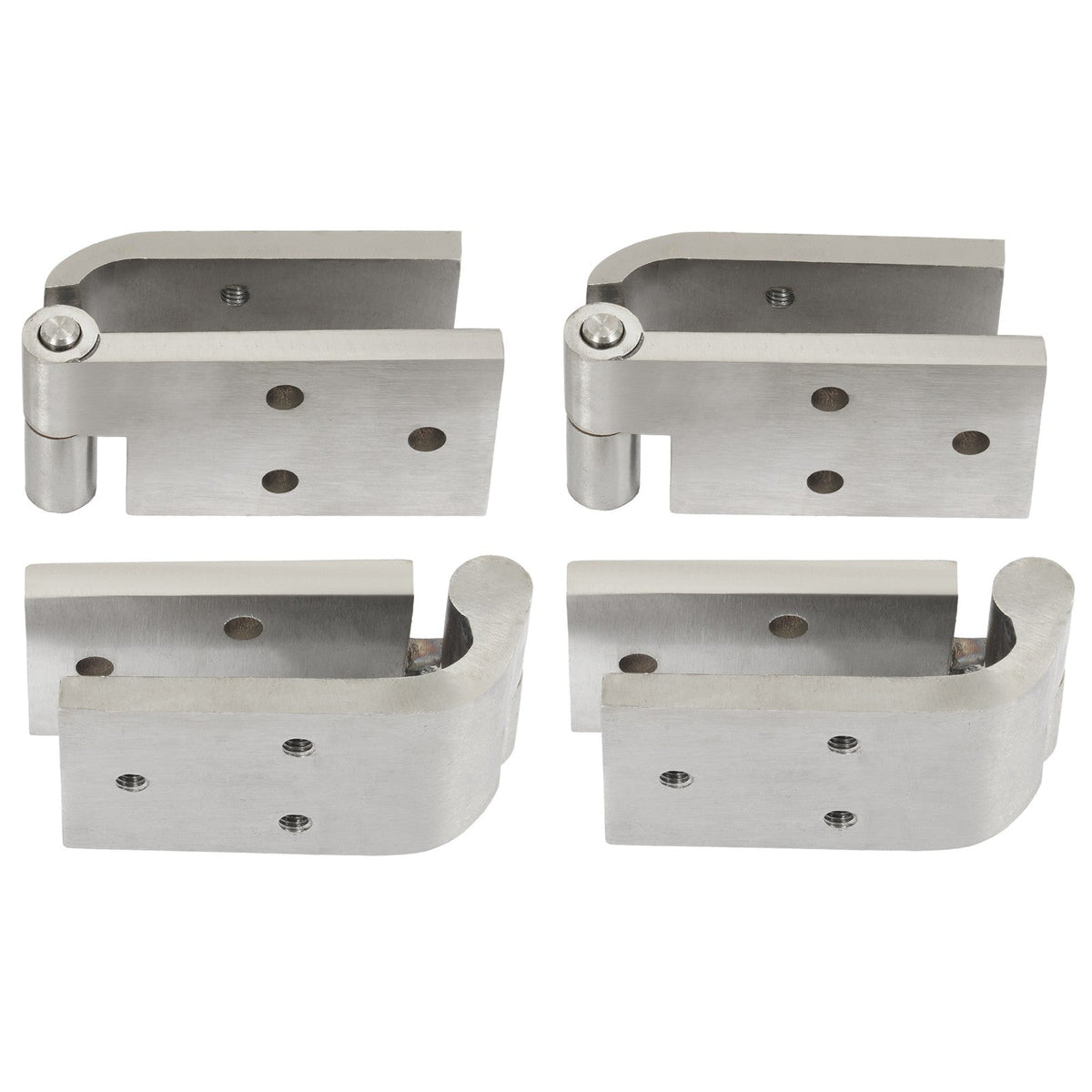 Door Hinges Fit 1966-1977 Early Ford Bronco Silvery 304 Stainless Steel LH&RH