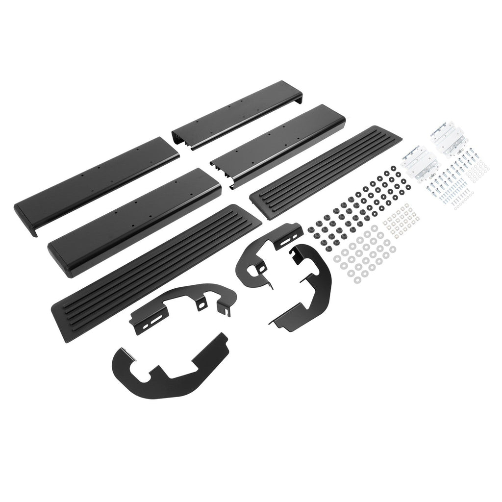 Side Step Bar Running Boards Black For 2019-2025 Silverado Sierra Regular Cab
