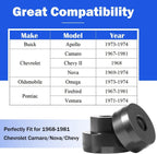 134-10005 Billet Aluminum Body Mount Bushings for 1968-1981 Camaro Nova Chevy II