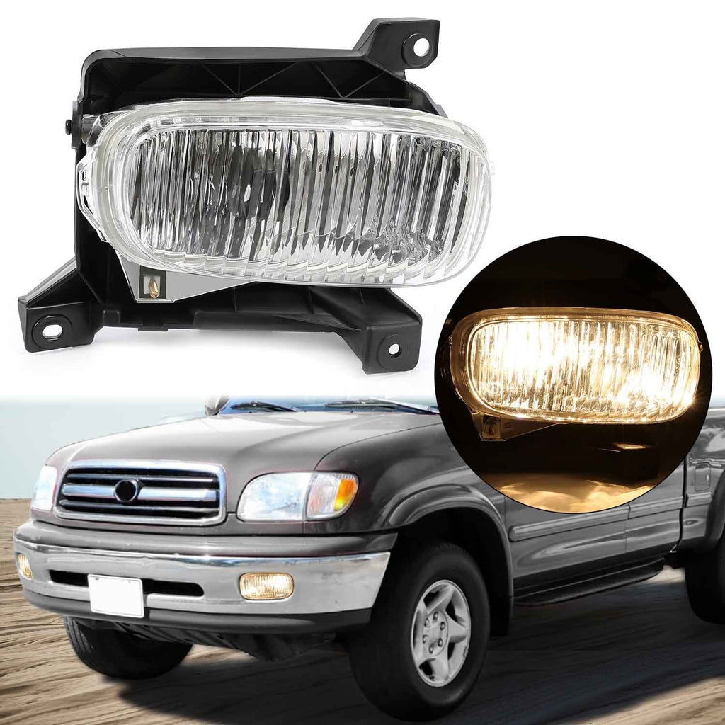 Fog Light Lamp Assembly w/ Bulb Passenger Clear Lens For Toyota Tundra 2000-2006