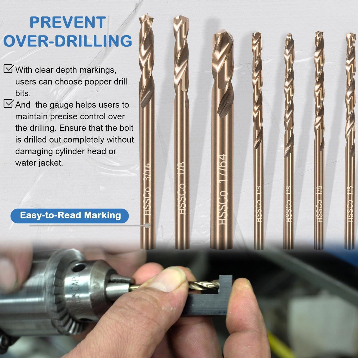 71600 Broken Exhaust Manifold Drill Template for Ford V10 2V 3V 4.6L 5.4L 6.8L