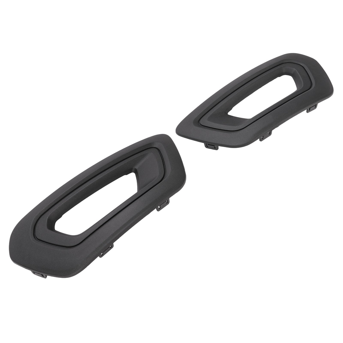 FOR FORD TRANSIT 2020-25 VAN LEFT&RIGHT SIDE FOG LIGHT LAMP COVERS BEZELS BLACK