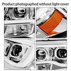 DOT Chrome LED Tube Projector Headlights HeadLamps For Toyota Tacoma 2005-2011