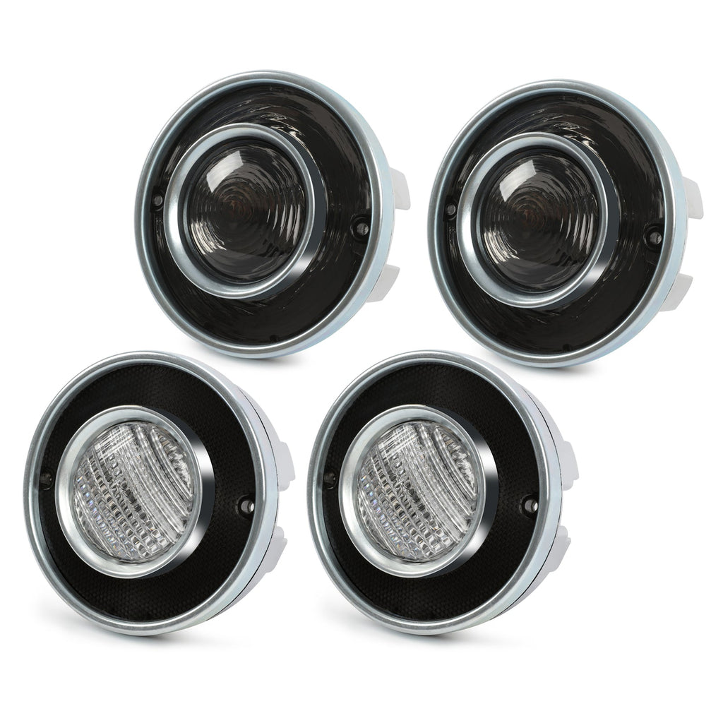 Tail Lights and Backup Lights Set For Chevrolet Corvette C3 1975-1979 Smoked