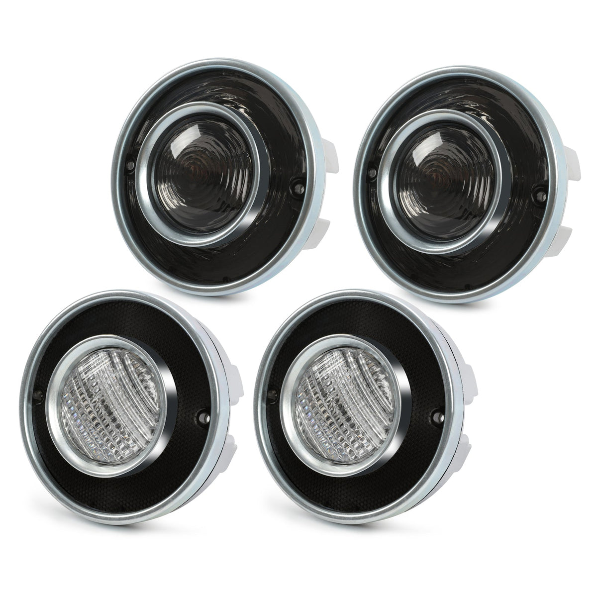 Tail Lights and Backup Lights Set For Chevrolet Corvette C3 1975-1979 Smoked