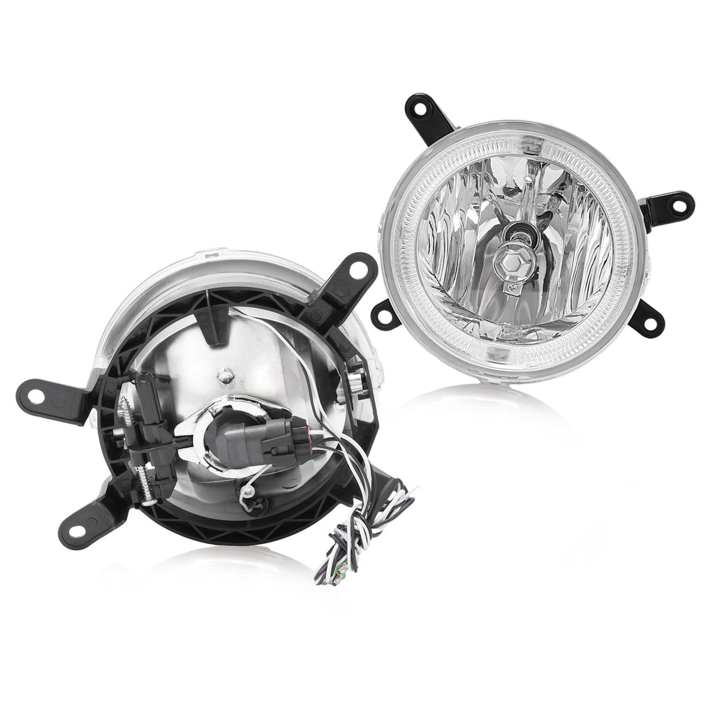 For Ford Mustang GT 2005-2009 Clear Halo Fog Lights Driving Bumper Lamps Pair