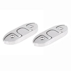 2 Pack Heavy Duty 4-3/4" Flush Mount Stainless Steel Flip Up Boat Cleat
