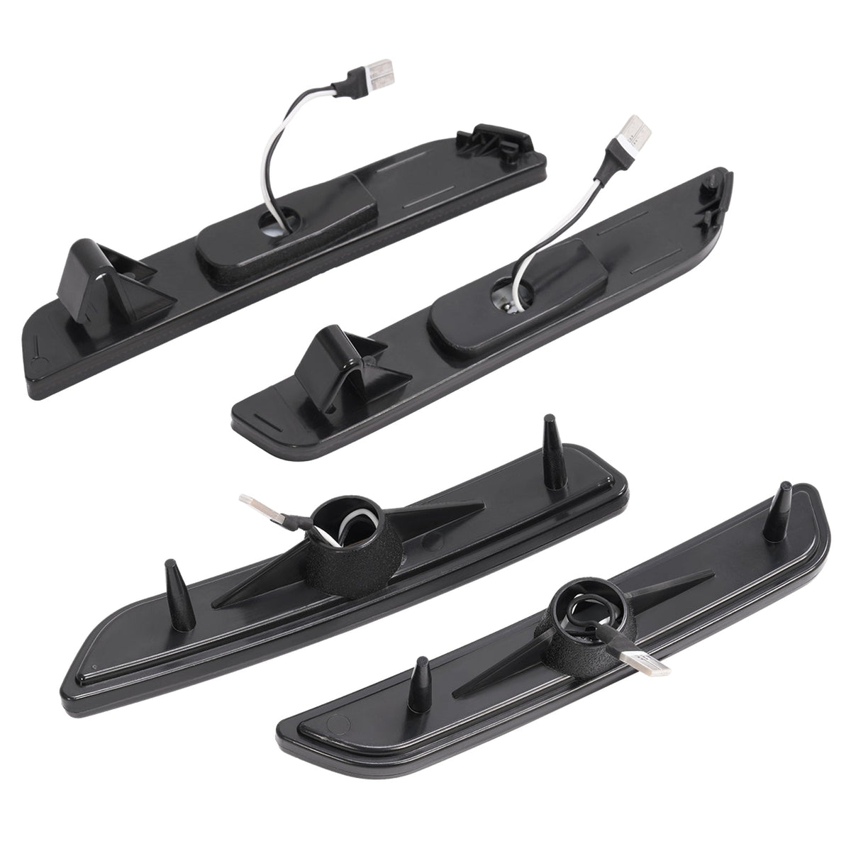 Side Marker Lights Smoked Lens For Ford Mustang 2010-2014 Front & Rear LED  4PCS