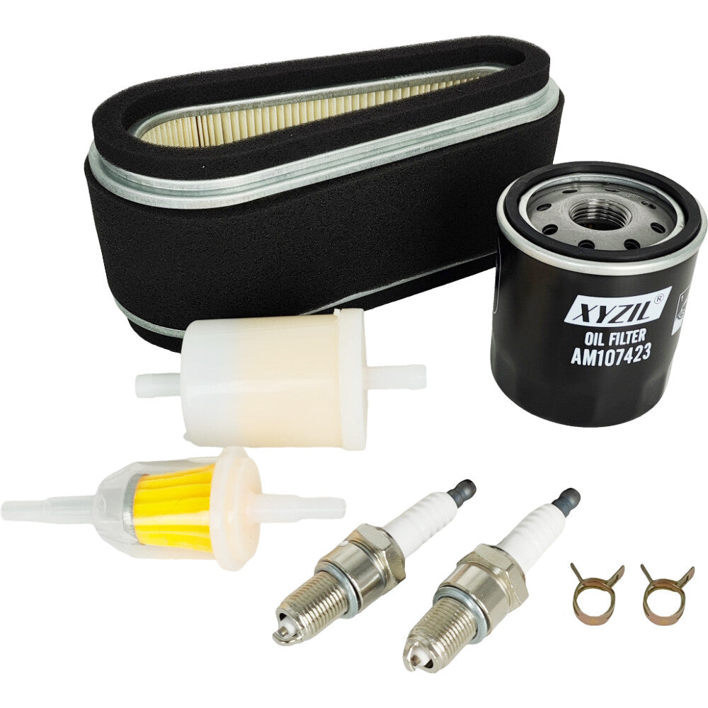 Air Fuel Oil Filter Spark Plug Tune Up Kit for John Deere 180 LX186 F525